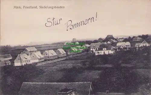 156945 AK Miroslawiec Märkisch Friedland um 1910 Siedlungsbauten