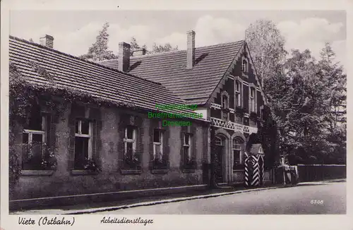 156921 AK Vietz Ostbahn 1936 Arbeitsdienstlager