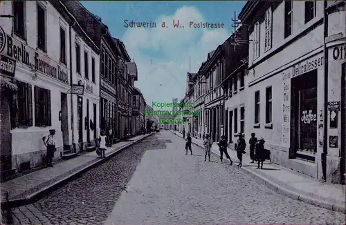 156795 AK Skwierzyna Schwerin an der Warthe 1915 Poststraße Delicatessen Kaffee