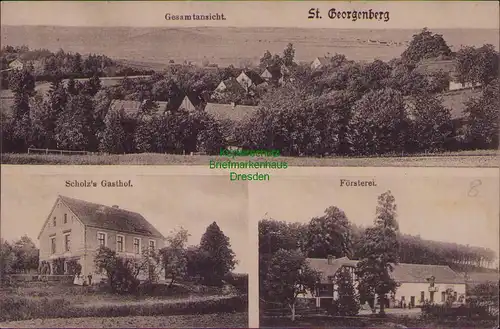 156599 AK Miasteczko Slaskie Georgenberg 1917 Jauer Jawor Scholz Försterei