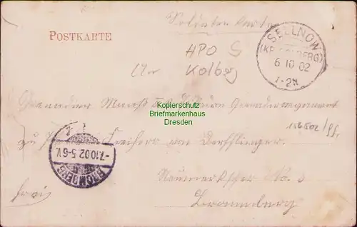 156502 AK Spie bei Kolberg Blotnica Kolobrzeg 1902 Gastwirtschaft von Alb. Meyer