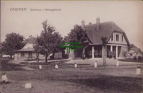 156560 AK Kadyny Cadinen Kadinen Gasthaus Wachgebäude um 1910