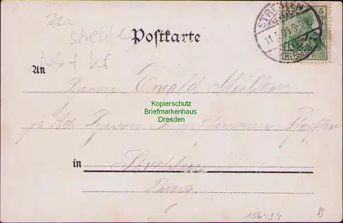 156494 AK Hussinetz Gesiniecbei Strzelin Strehlen Litho 1903 Schule Weberei Rest