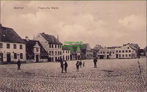 156499 AK Memel Litauen Ostpreußen Klaipeda 1915 Friedrichs Markt