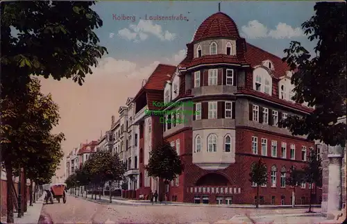 156764 AK Kolberg Kolobrzeg um 1920 Louisenstraße