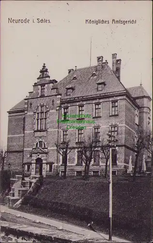 156637 AK Nowa Ruda Neurode i. Schlesien 1909 Königliches Amtsgericht