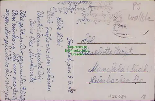 156684 AK Weissberg Weißberg Kr. Wollstein 1943