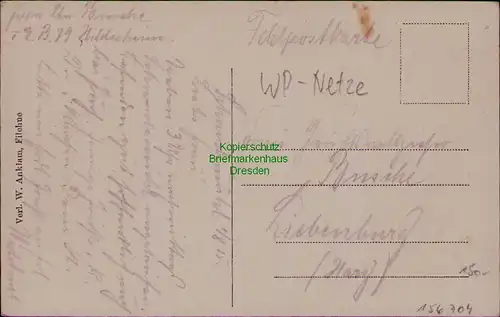 156704 AK Wielen Filehne 1915 Feldpost Nordbahnhof Gleisseite