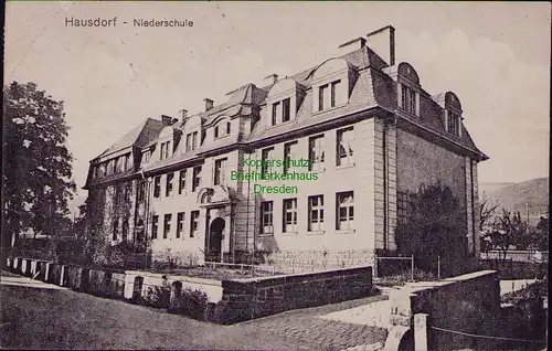 156594 AK Hausdorf bei Neurode Jugow Nowa Ruda 1922 Niederschule