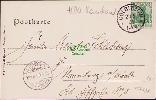 156536 AK Smolecin Kolbaskowo Schmellenthin bei Colbitzow 1904 Kirche Schule