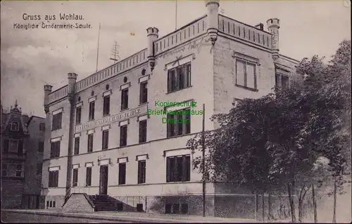 156596 AK Wohlau Wolow 1906 Königliche Gendarmerie Schule