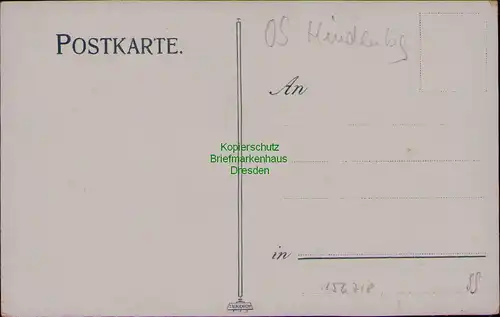 156718 AK Zabrze Hindenburg O.S. Bahnhof um 1910