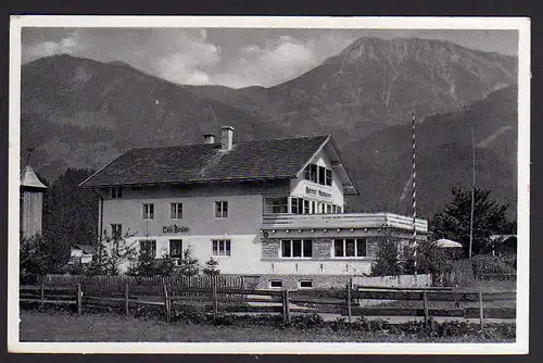47691 AK Langenwang b. Oberstdorf 1939 Cafe Pension