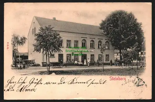 146748 AK Steinborn Königsbrück Sachsen Gasthof 1907