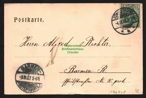 146748 AK Steinborn Königsbrück Sachsen Gasthof 1907