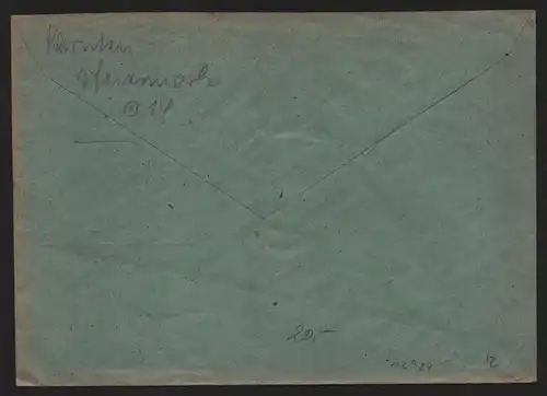 B12984 SBZ Brief Thüringen 1946 Schleusingen nach Dresden