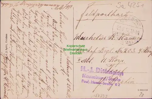 157393 AK Seeburg Mansfelder Land 1917 Schloss Pfarre Schule Kirche Post Agentur