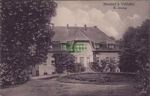 157458 AK Heinsdorf bei Wahlsdorf Kr. Jüterbog Dahme Mark um 1920 Schloss ???