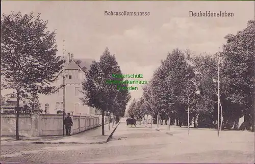 157596 AK Neuhaldensleben 1909 Hohenzollernstrasse