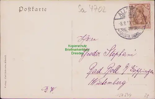 157544 AK Allstedt 1913 Pädagogium