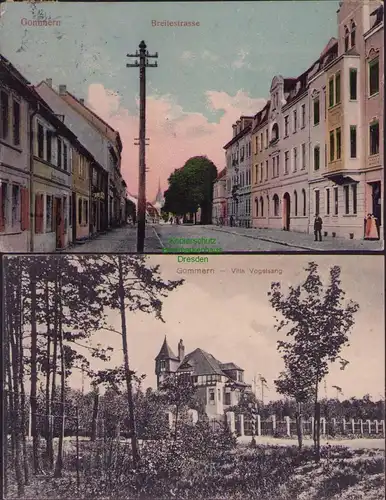 157493 2 AK Gommern Breitestr. 1912 Villa Vogelsang 1914
