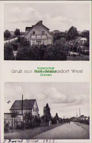157432 AK Kolonie Stahnsdorf West Kr. Potsdam-Mittelmark 1931 Straßenpartie