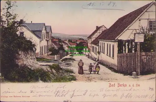 157388 AK Bad Berka a. d. Ilm  1904 Dorfstraße
