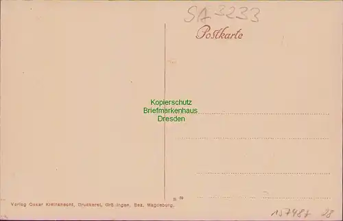 157487 AK Gröningen datiert Herbst 16 1916 Marktstrasse Geschäft