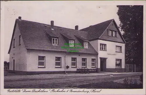 157469 AK Reckahn Kloster Lehnin 1942 Gaststätte zum Dachsbau b. Brandenburg