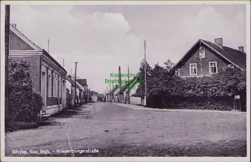 157456 AK Görzke Bez. Magdeburg Wiesenburgerstraße 1942