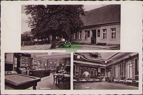 157467 AK Michelsdorf über Werder Havel Land Gaststätte zur Linde 1938 Billard