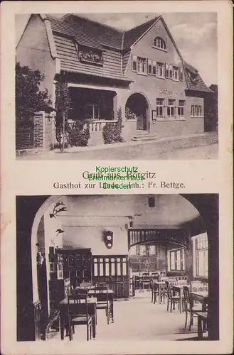 157489 AK Börgitz Uchtspringe 1918 Gasthof zur Linde Inh. Fr. Bettge Badingen