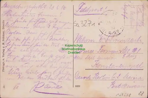 157528 AK Magdeburgerforth Möckern 1916 Jerichower Schweiz