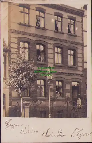 157127 AK Salzwedel Fotokarte 1911 Fotokarte Wohnhaus