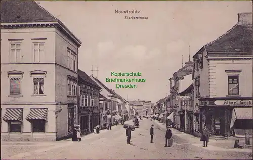 157107 AK Neustrehlitz 1911 Zierkerstrasse