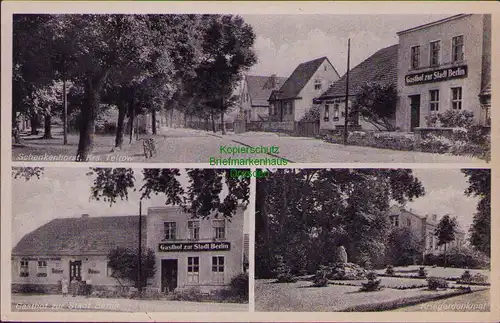 157160 AK Schenkenhorst Stahnsdorf Kr. Teltow 1942 Gasthof zur Stadt Berlin