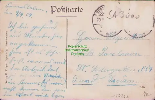 157252 AK Fermersleben Magdeburg 1909 Villa Schneidewin Villa Hein