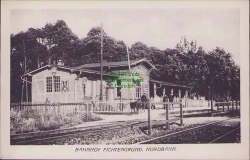 157074 AK Bahnhof Fichtengrund Oranienburg an der Nordbahn um 1910