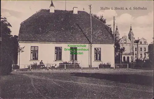 157066 AK Mallin i. Meckl. A. d. Südbahn 1944