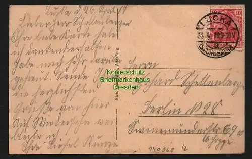 140368 AK Lucka Sachs.-Alt. 1919 Forsthaus