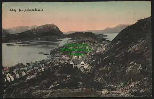 140389 AK Aalesund Norwegen Udsigt fra Aalesundsaxla 1911