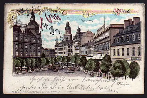 46997 AK Frankfurt a. M. Litho 1902 Rossmarkt