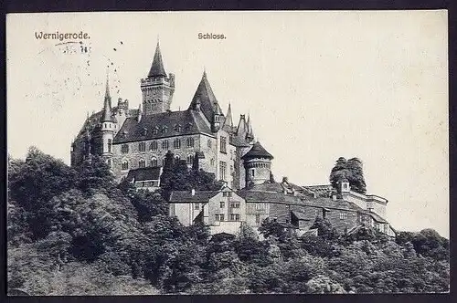34325 AK Wernigerode Schloss, gelaufen 1912