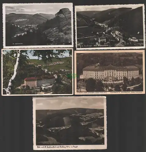 144837 5 AK Jachymov Sankt Joachimsthal 1939 Fotokarte Tabakfabrik Palace Hotel