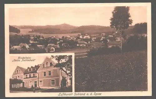 141709 AK Sohland an der Spree um 1920 Kinderheim Sächs. Fechtschule