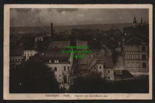 140498 AK Eisenberg Thür. Aussicht vom Schlossturm 1921