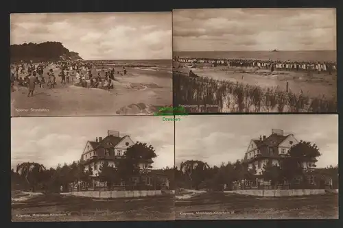 140650 4 AK Kölpinsee Mittelstands Kinderheim Freiübungen am Strand um 1925