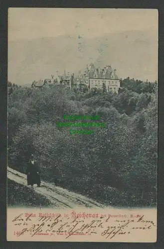 139249 AK Reichenau a. d. Rax N.-Ö. Villa Rothschild in Hinterleiten 1899