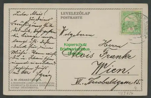 139254 AK Ungarn Künstlerkarte 1916 Wilson Unsere Freundschaft 1927
