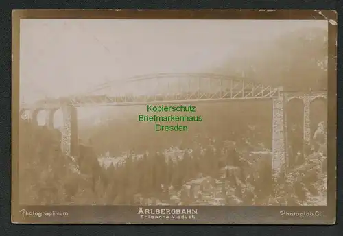 139395 AK Arlbergbahn Trisanna Viadukt Photoglob Zürich 1897